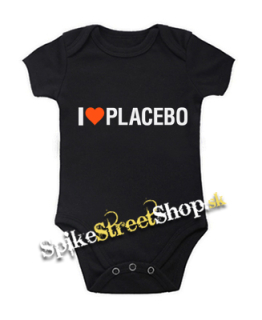 I LOVE PLACEBO - čierne detské body
