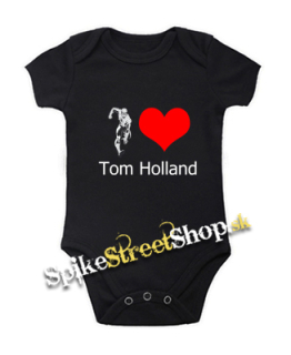 I LOVE TOM HOLLAND - čierne detské body