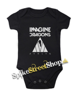 IMAGINE DRAGONS - Evolve Triangle White - čierne detské body