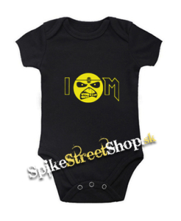 IRON MAIDEN - I Love Iron Maiden Yellow Eddie - čierne detské body