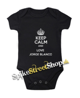 KEEP CALM AND LOVE JORGE BLANCO - čierne detské body