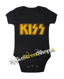 KISS - Yellow Logo - čierne detské body