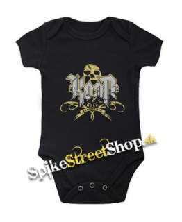 KORN - Logo Crest Bakersfield Gold - čierne detské body