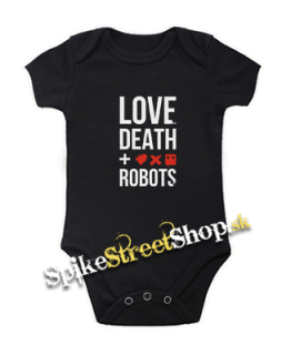 LOVE DEATH ROBOTS - Logo And Crest - čierne detské body