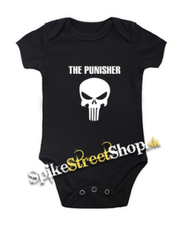 PUNISHER - Logo & Lebka - čierne detské body