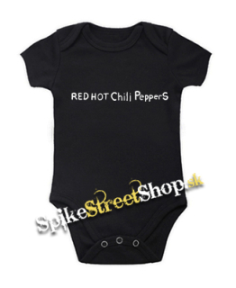 RED HOT CHILI PEPPERS - Written Logo By The Way - čierne detské body