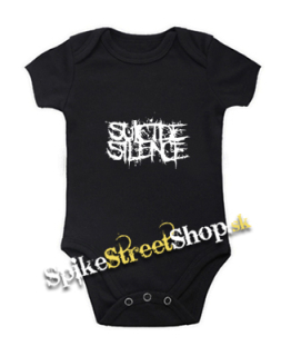 SUICIDE SILENCE - White Logo - čierne detské body