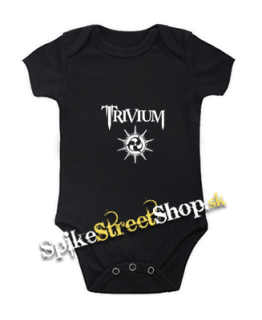 TRIVIUM - White Logo - čierne detské body