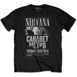 NIRVANA - Cabaret Metro - čierne pánske tričko