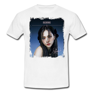 BLACKPINK - Jisoo 95 Poster Signature - biele pánske tričko