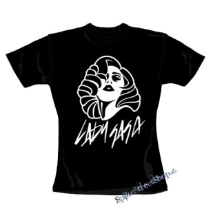 LADY GAGA - Portrait Motive 2 - čierne dámske tričko
