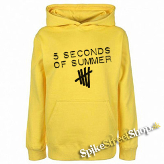 5 SECONDS OF SUMMER - Logo - žltá pánska mikina