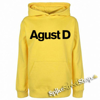 AGUST D - Logo - žltá pánska mikina