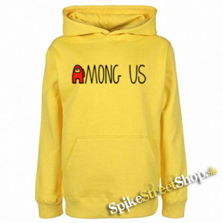 AMONG US - Red Logo - žltá pánska mikina
