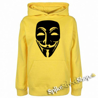 ANONYMOUS - žltá pánska mikina