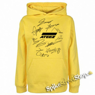 ATEEZ - Logo & Signature - žltá pánska mikina