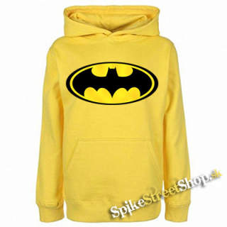 BATMAN - Yellow Logo - žltá pánska mikina