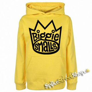 BIGGIE SMALLS - Logo - žltá pánska mikina