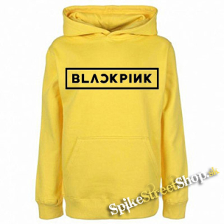 BLACKPINK - Logo - žltá pánska mikina