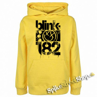 BLINK 182 - Three Bars - žltá pánska mikina