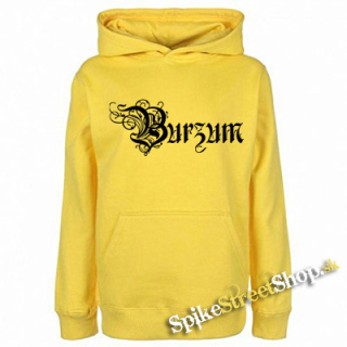 BURZUM - Logo - žltá pánska mikina