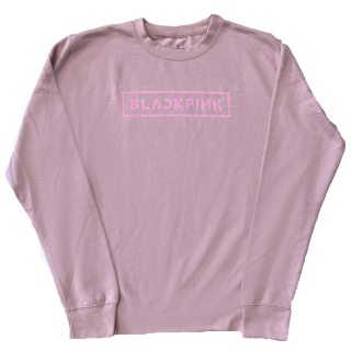 BLACKPINK - Logo - ružový pánsky sveter