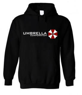 UMBRELLA CORPORATION - Logo Red White - čierna detská mikina
