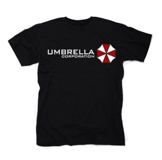 UMBRELLA CORPORATION - Logo Red White - čierne detské tričko