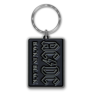AC/DC - Back in Black - kovový prívesok na kľúče
