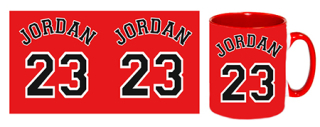 Hrnček JORDAN 23 Red Mug