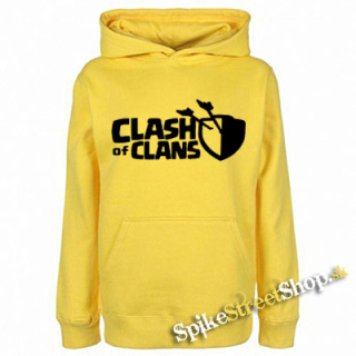 CLASH OF CLANS - Logo - žltá pánska mikina