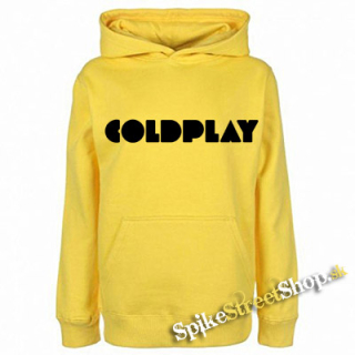 COLDPLAY - Logo - žltá pánska mikina