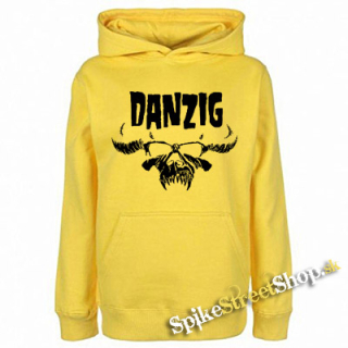 DANZIG - Logo Skull - žltá pánska mikina