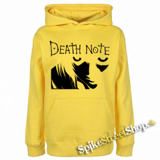 DEATH NOTE - Logo And Portrait - žltá pánska mikina
