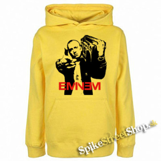 EMINEM - Logo & Portrait - žltá pánska mikina