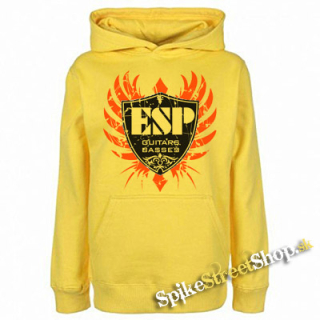 ESP - Guitars, Basses - žltá pánska mikina