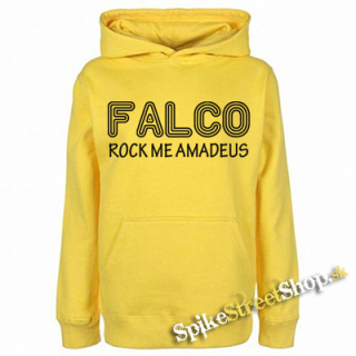 FALCO - Rock Me Amadeus - žltá pánska mikina