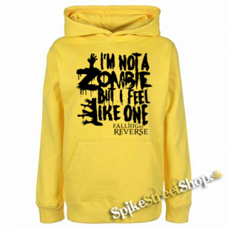 FALLING IN REVERSE - I'm Not A Zombie - žltá pánska mikina