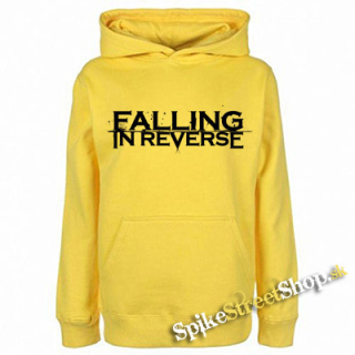FALLING IN REVERSE - Logo - žltá pánska mikina