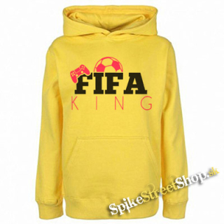 FIFA KING - žltá pánska mikina