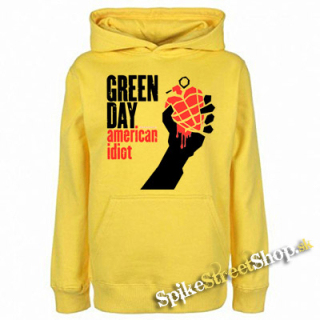 GREEN DAY - American Idiot - žltá pánska mikina