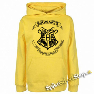 HARRY POTTER - Hogwarts Crest - žltá pánska mikina