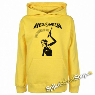 HELLOWEEN - Pink Bubbles Go Ape - žltá pánska mikina