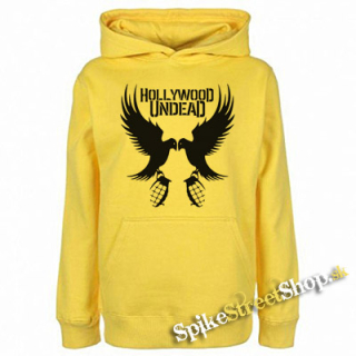 HOLLYWOOD UNDEAD - Doves - žltá pánska mikina