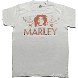 BOB MARLEY - Wings Diamante - biele pánske tričko