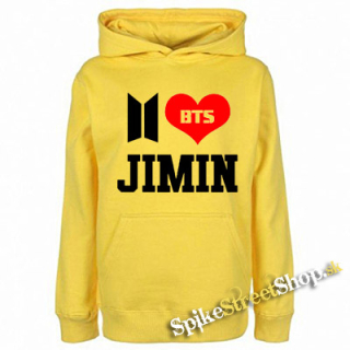 I LOVE JIMIN - Bangtan Boys - žltá pánska mikina