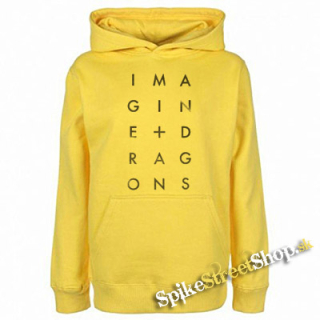IMAGINE DRAGONS - Boxes - žltá pánska mikina