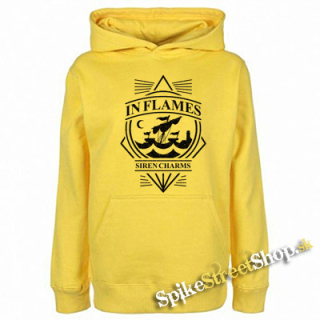 IN FLAMES - Siren Charms - žltá pánska mikina