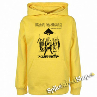 IRON MAIDEN - Powerslave - žltá pánska mikina