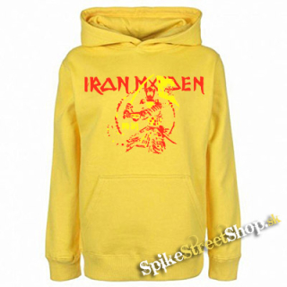 IRON MAIDEN - Red Yellow Senjutsu Samurai - žltá pánska mikina